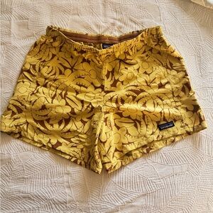 Patagonia Women's Yellow Floral Shorts